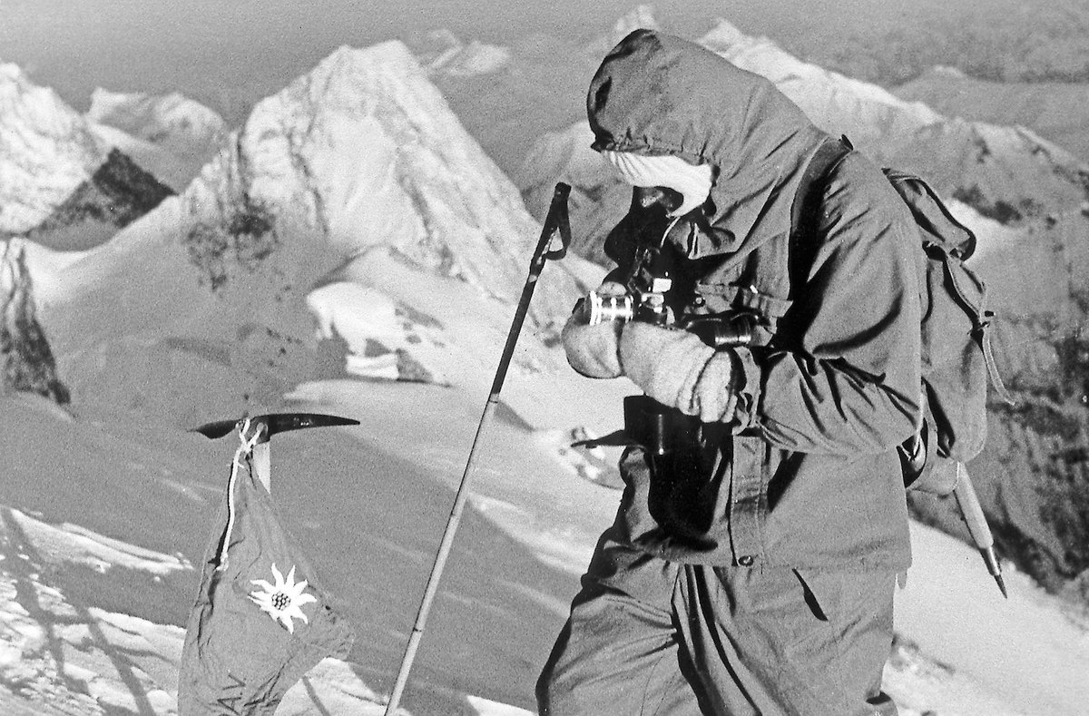 Kurt Diemberger az Everesten Forrás: Kurt Diemberger archívum