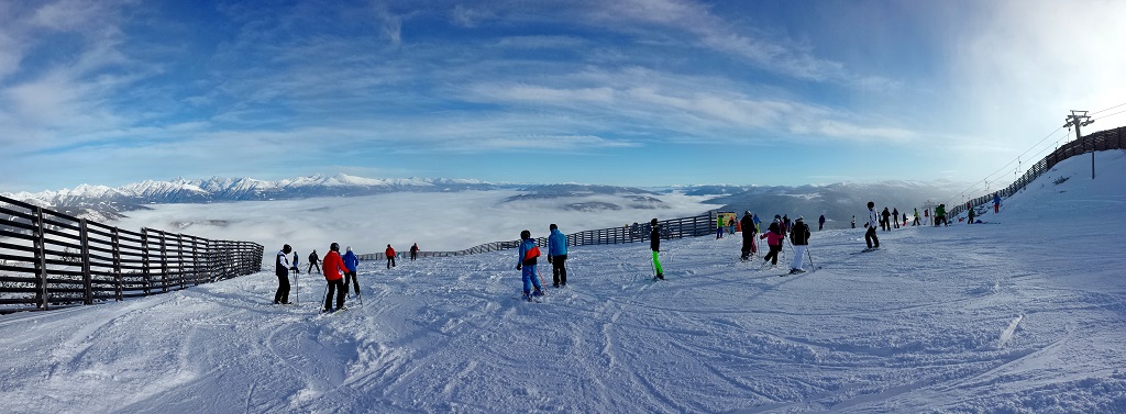 Panoráma a Tschaneck csúcsról