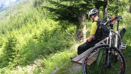 Kerékpárral a semmeringi viadukt alatt