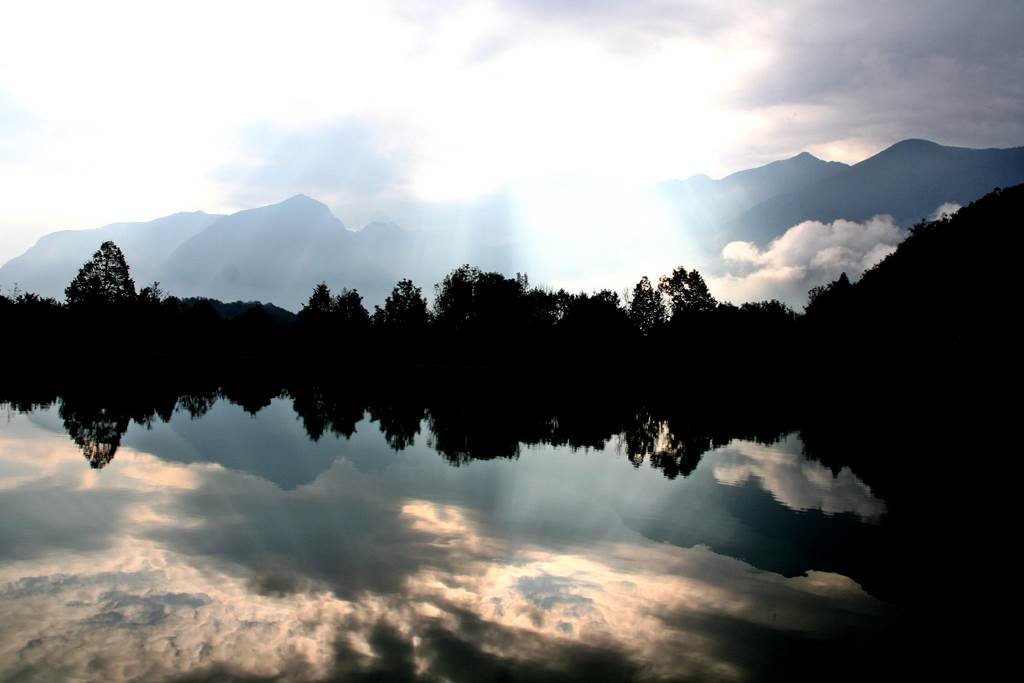 Bovec melletti víztározó.