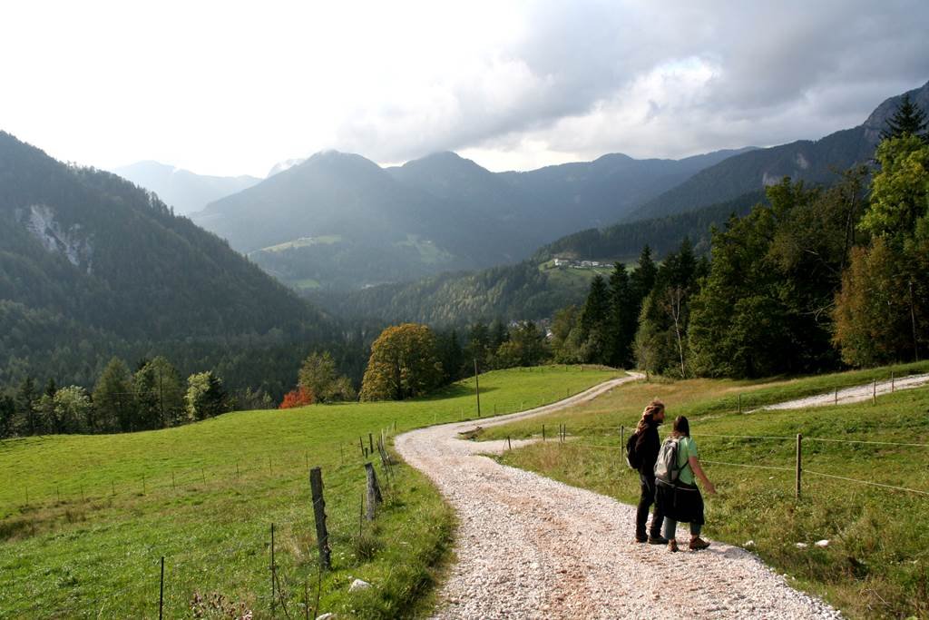 Zgornje Jezersko a völgyben.