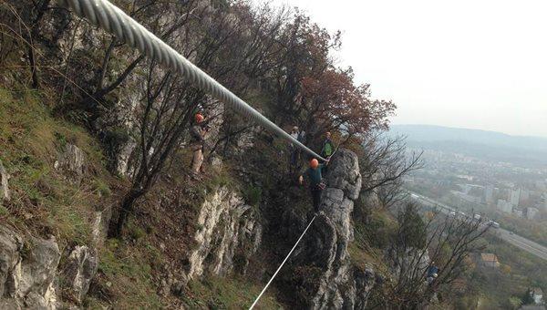 Tatabányai Hét vezér vasalt út, via ferrata
