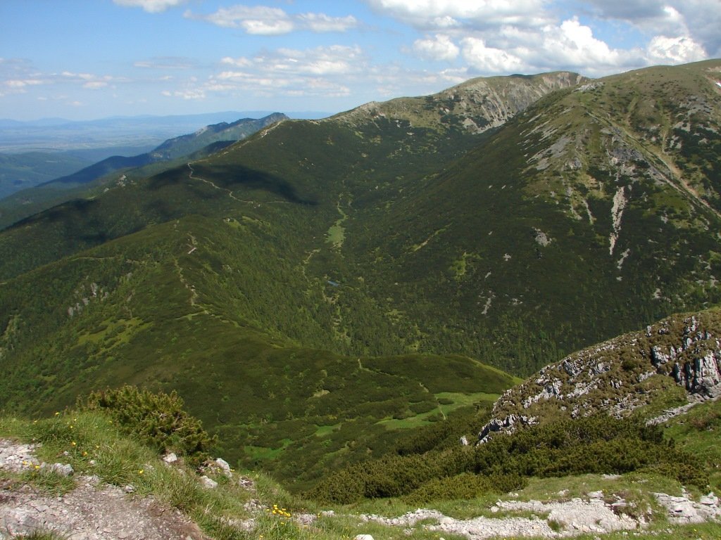 Liptóhutai-nyeregből a Szürke-hegyen át Bölényfaluba