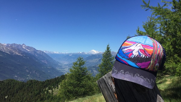 Kilátás a Mont Blanc-ra