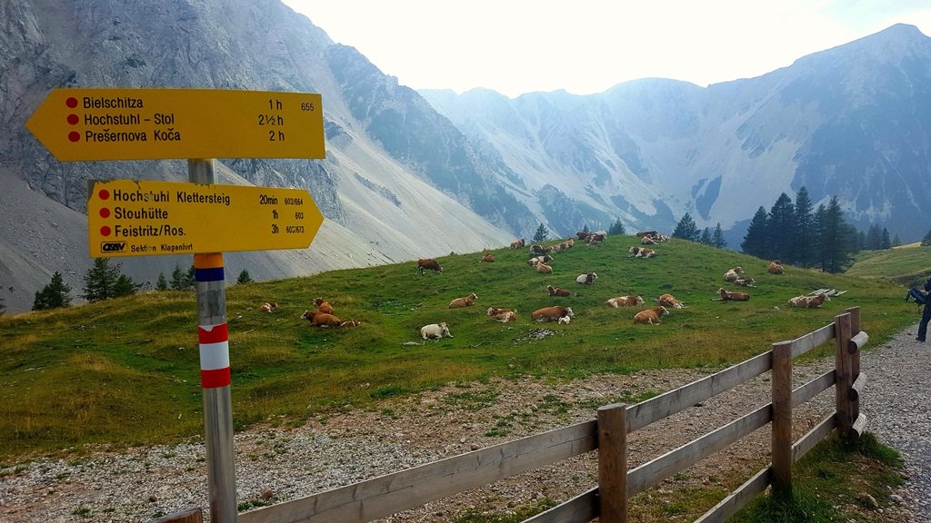 Panoráma a Klagenfurter Hüttétől