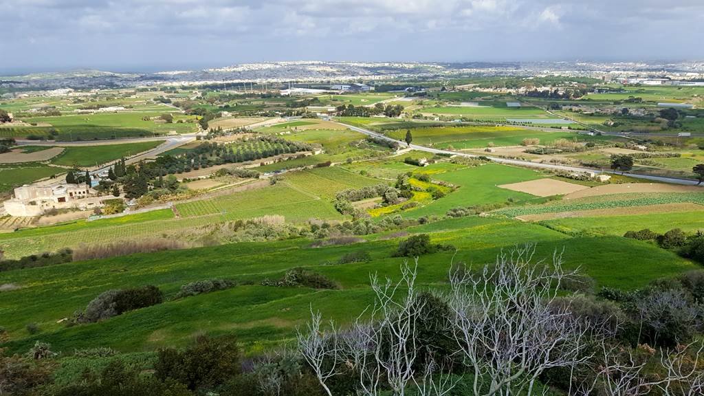 Kilátás Mdina városfaláról