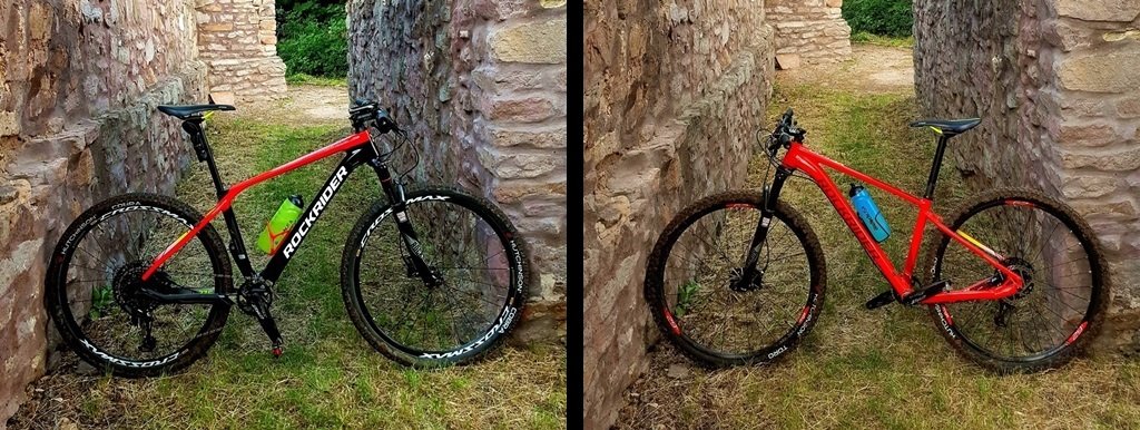 Rockrider XC 900 vs. XC 500 Forrás: Mozgásvilág.hu