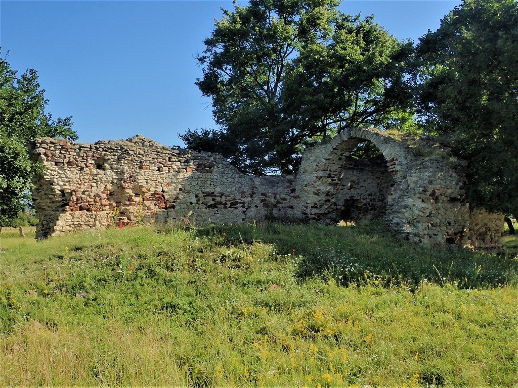 A Sóstókáli templomrom a fák védelmében