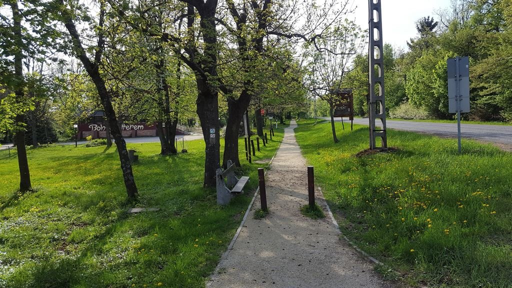 Dobogókő központi parkolójától indulunk a Téry Ödön úton