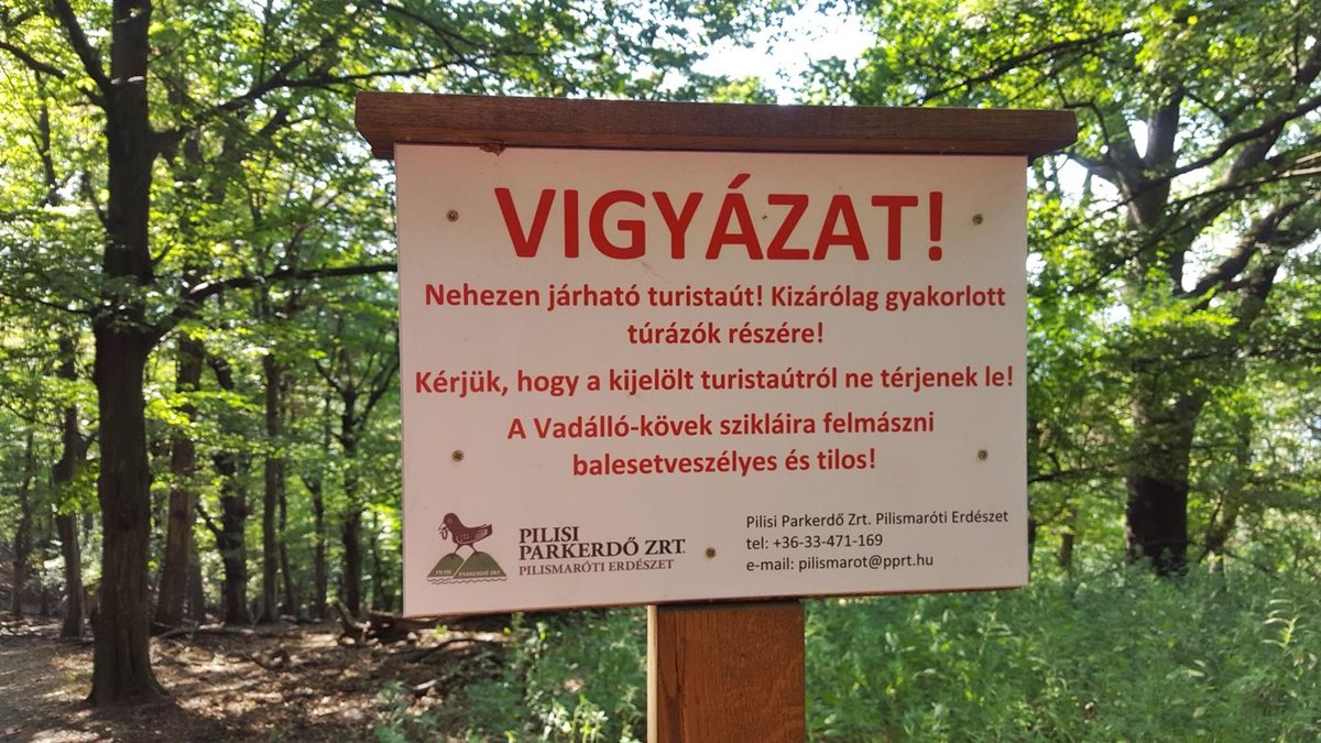 A közelgő nehézségekre újabb tábla figyelmeztet