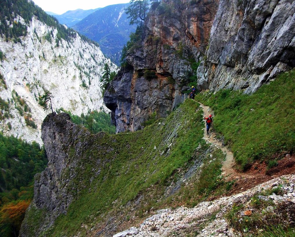 Úton az Alpenvereinssteigen Forrás: Nyáry Tamás