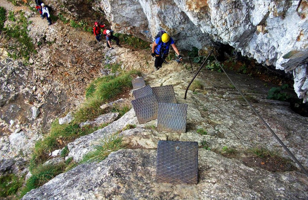 Úton az Alpenvereinssteigen Forrás: Nyáry Tamás