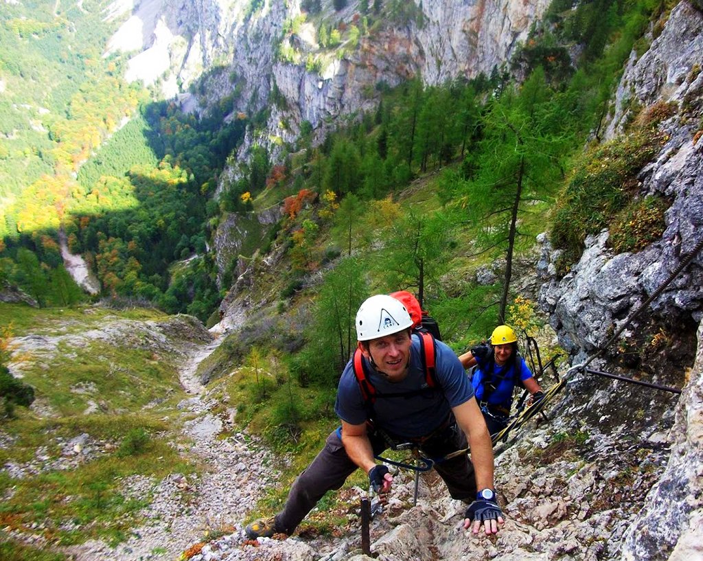 Úton az Alpenvereinssteigen Forrás: Nyáry Tamás
