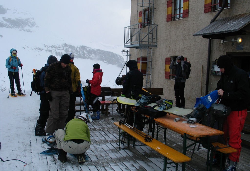 Szállásunk: Kasselerhütte (Rifugio Roma) 2274 m magasan