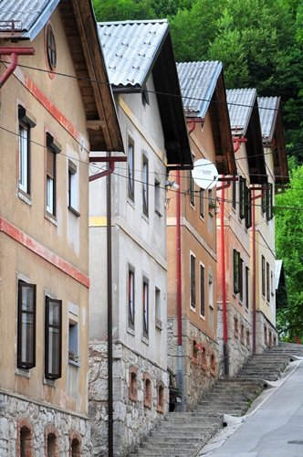 Bányászok házainak utcája, Idrija