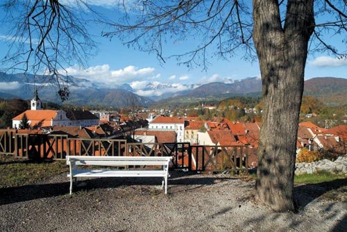 Kilátó pont - háttérben a Kamnik Alpok