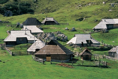 Velika Planina - pásztor falu