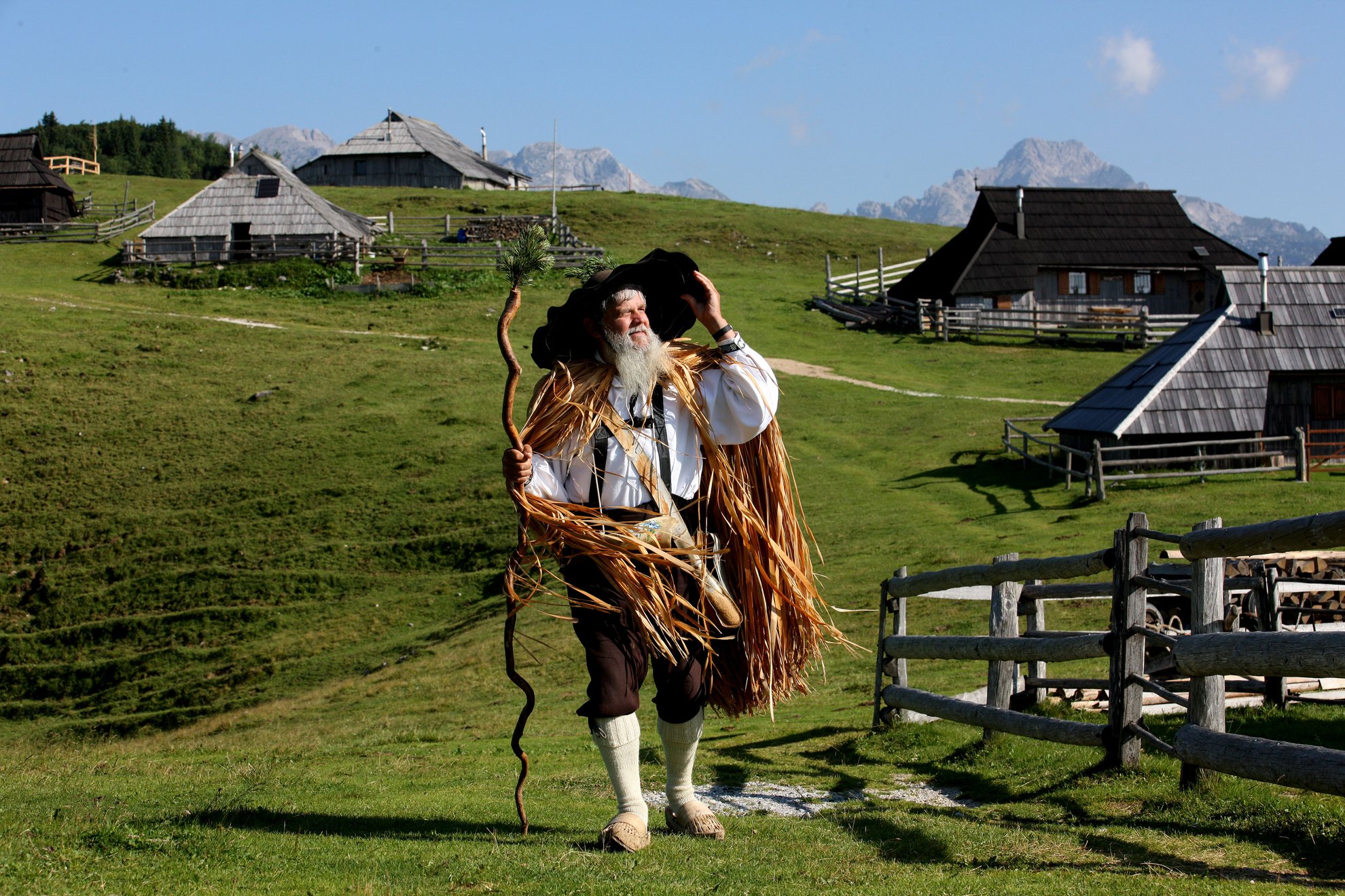Velika Planina - pásztor falu