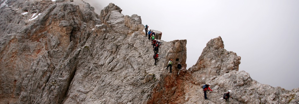 Őszi via ferráta a Dolomitokban