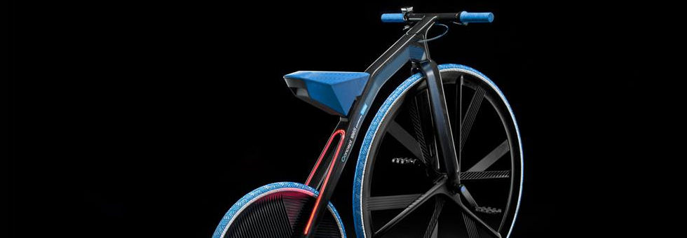 Retro velocipéd karbonból