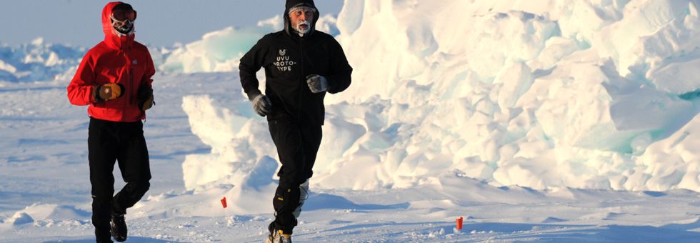 Maratonfutás az Északi- és a Déli-sarkon