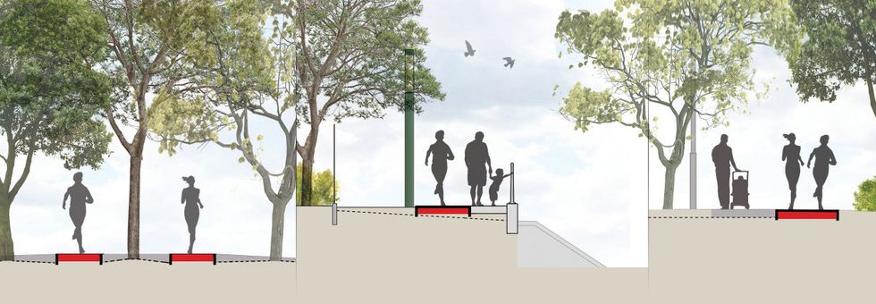 A margitszigeti futópálya tervei