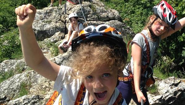 Via ferrata Cseszneken- gyerekekkel