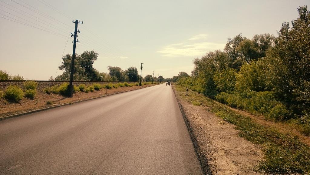 2014. júniusában éppen felújították a 33-as főutat