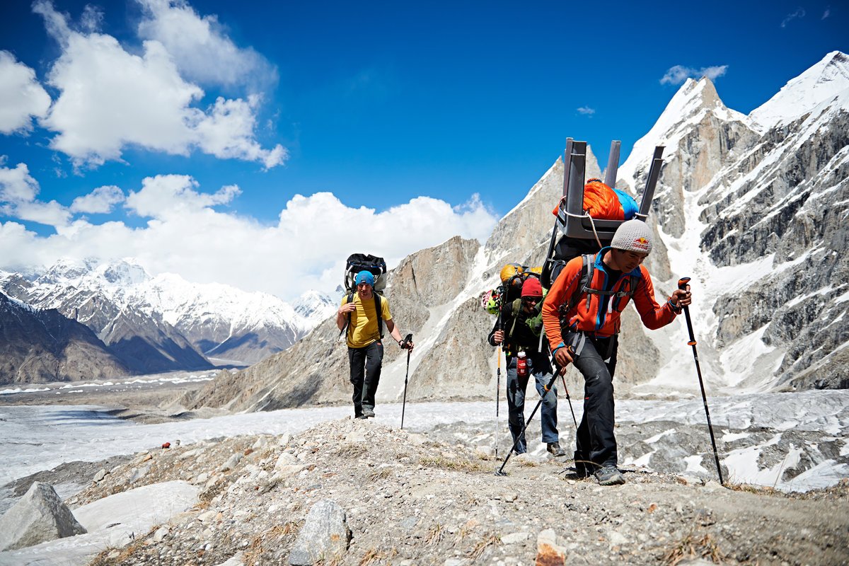 David Lama, Peter Ortner és Hansjörg Auer Forrás: Manuel Ferrigato/Red Bull content pool