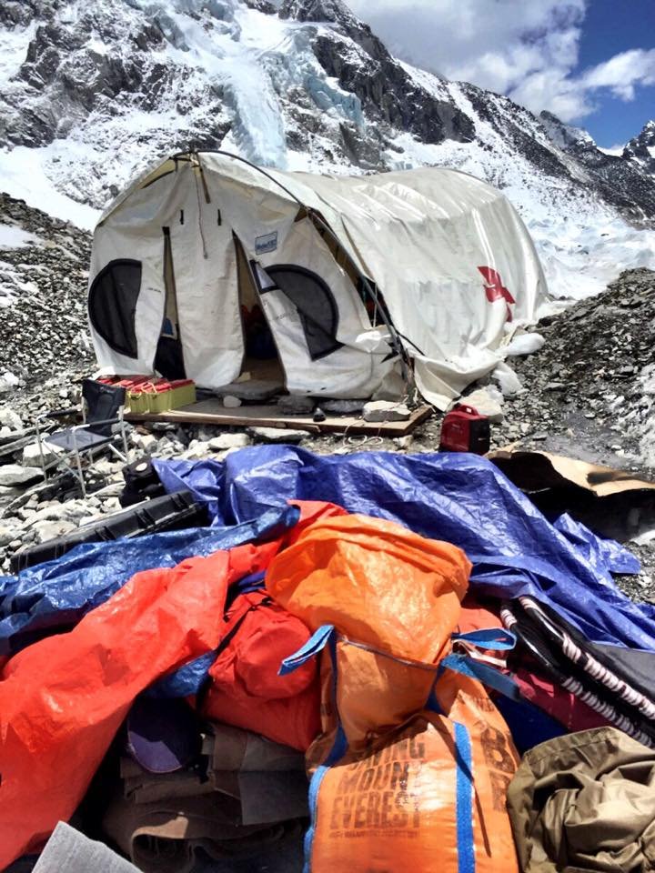 Everest alaptábor a lavina után