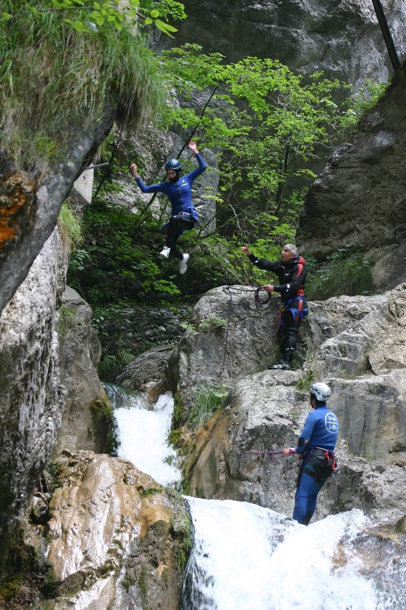 Kanyoning a Tscheppaschlucht szurdokban