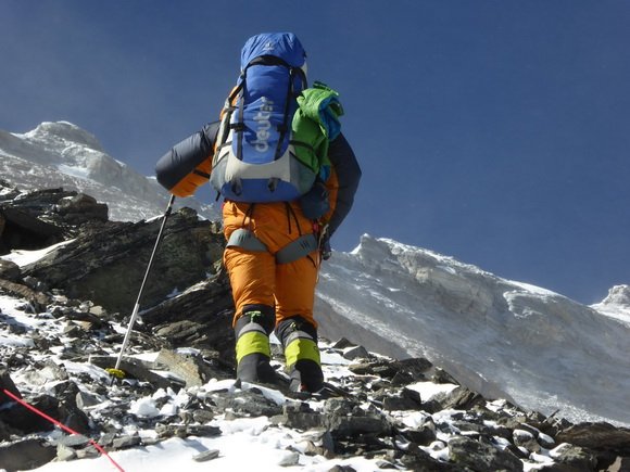 Ralf Dujmovits 8300 méteren az Everest északi normál útján Forrás: Ralf Dujmovits
