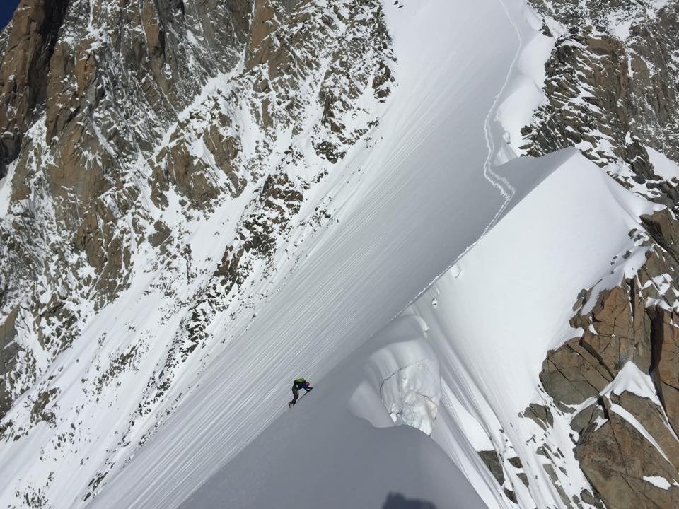 Aiguille Blanche de Peuterey, Mont Blanc Forrás: Ueli Steck Facebook