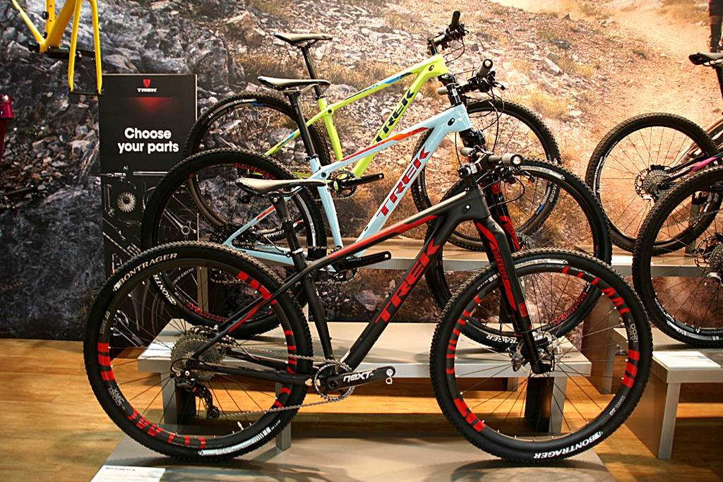 2016-os modellek a Trek Showroomban