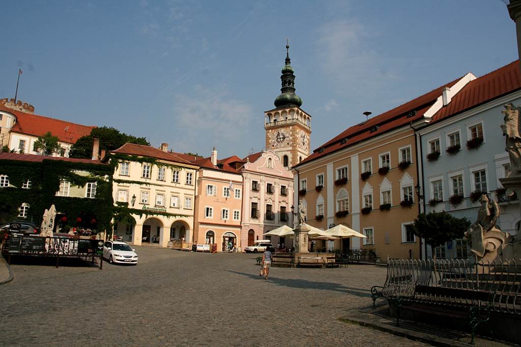 Mikulov díszes főtere