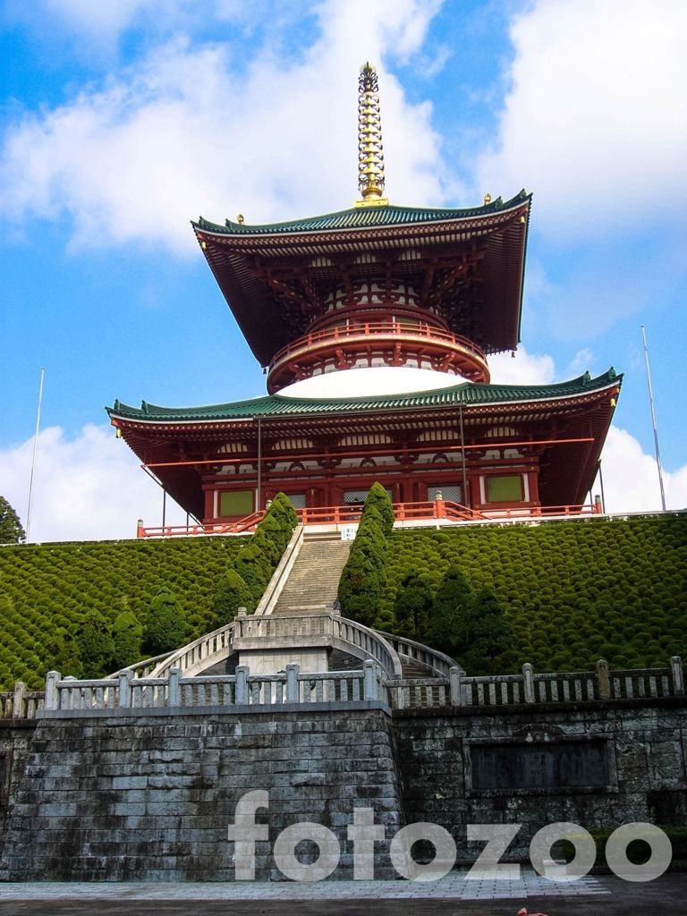 Narita egyik legimpozánsabb épülete, a Béke nagy pagodája.
