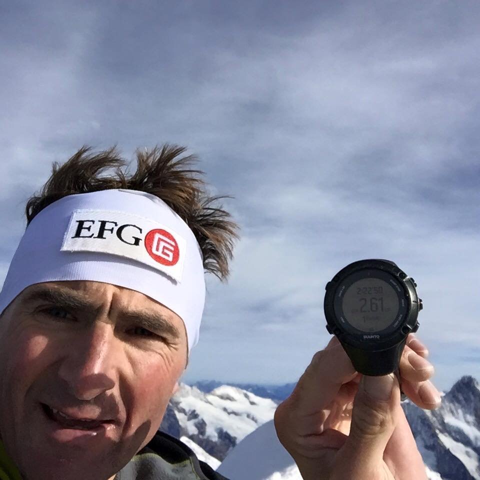 Ueli Steck, Eiger északi fal 2 óra 23 perc Forrás: Ueli Steck Facebook