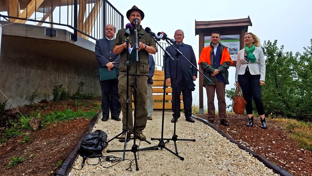 A Guckler Károly kilátó hivatalos átadása