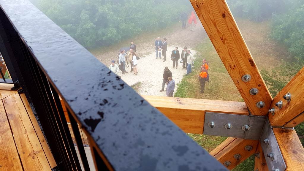 A Guckler Károly kilátó hivatalos átadása
