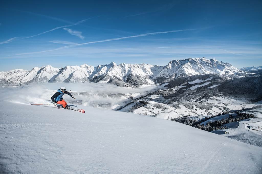 Csodás panorámasíelés Forrás: Hochkönig Tourismus GmbH (c) Johannes Felsch