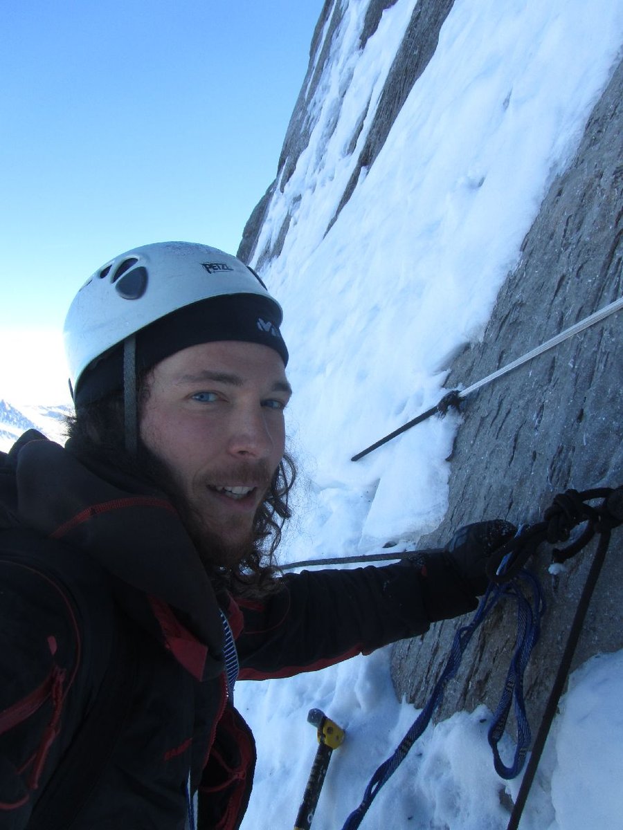 Márk az Eiger északi falában Forrás: Salamon Márk