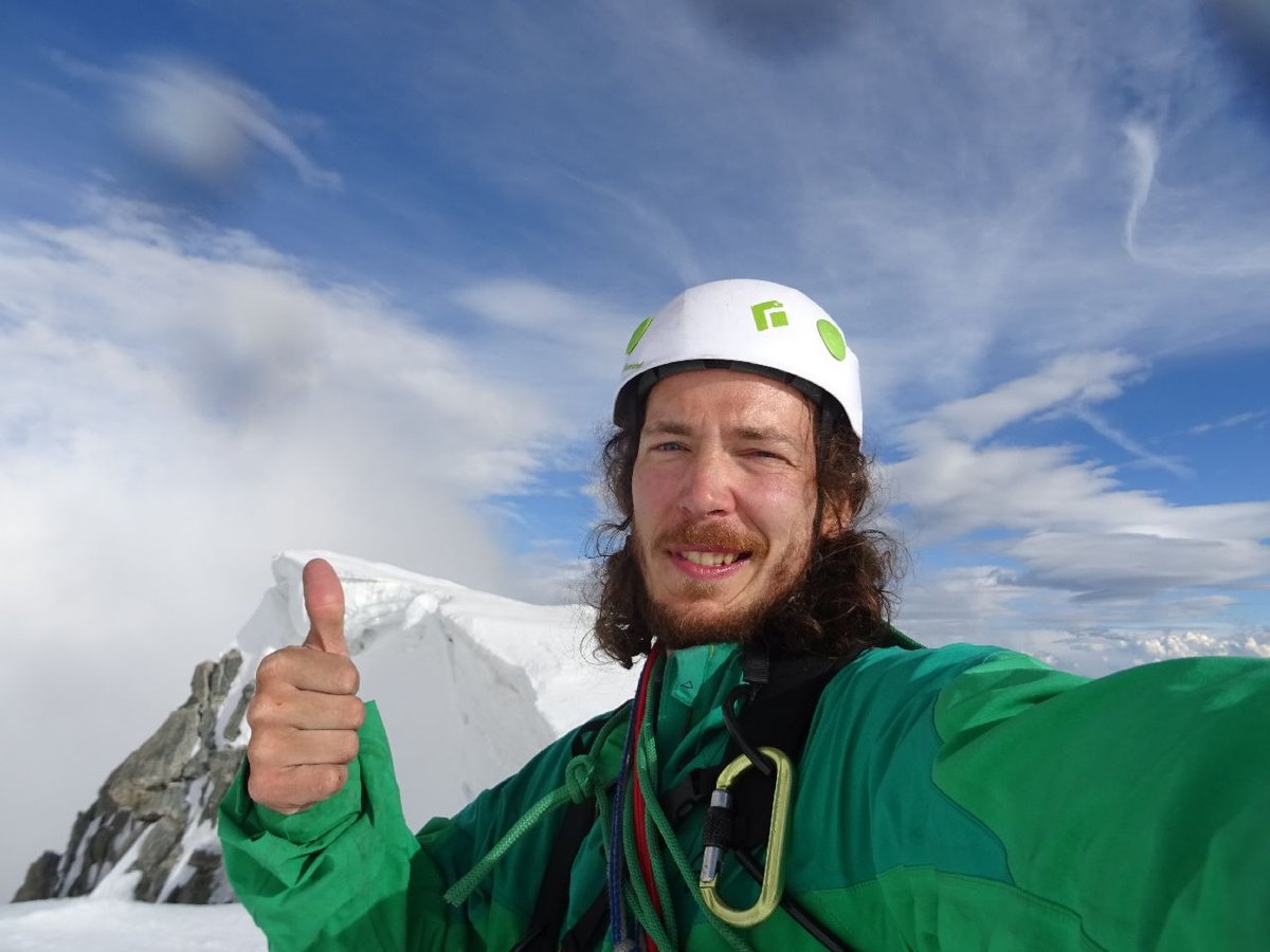 Grandes Jorasses, Márk a Pointe Walker csúcsán