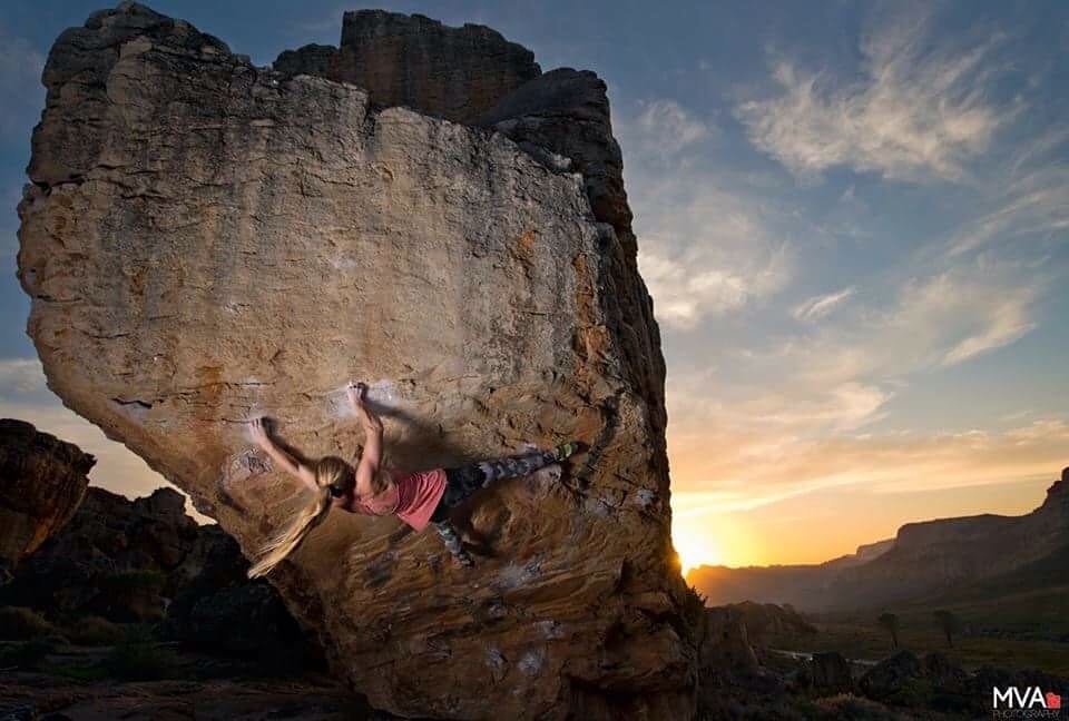 A Tea with Elmarie (8a+), Rocklands, 2016