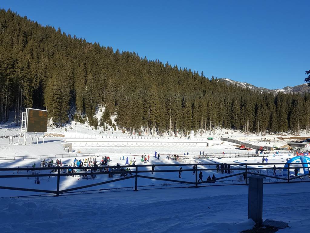 Sífutó bajnokság a Pokljuka sífutó központban