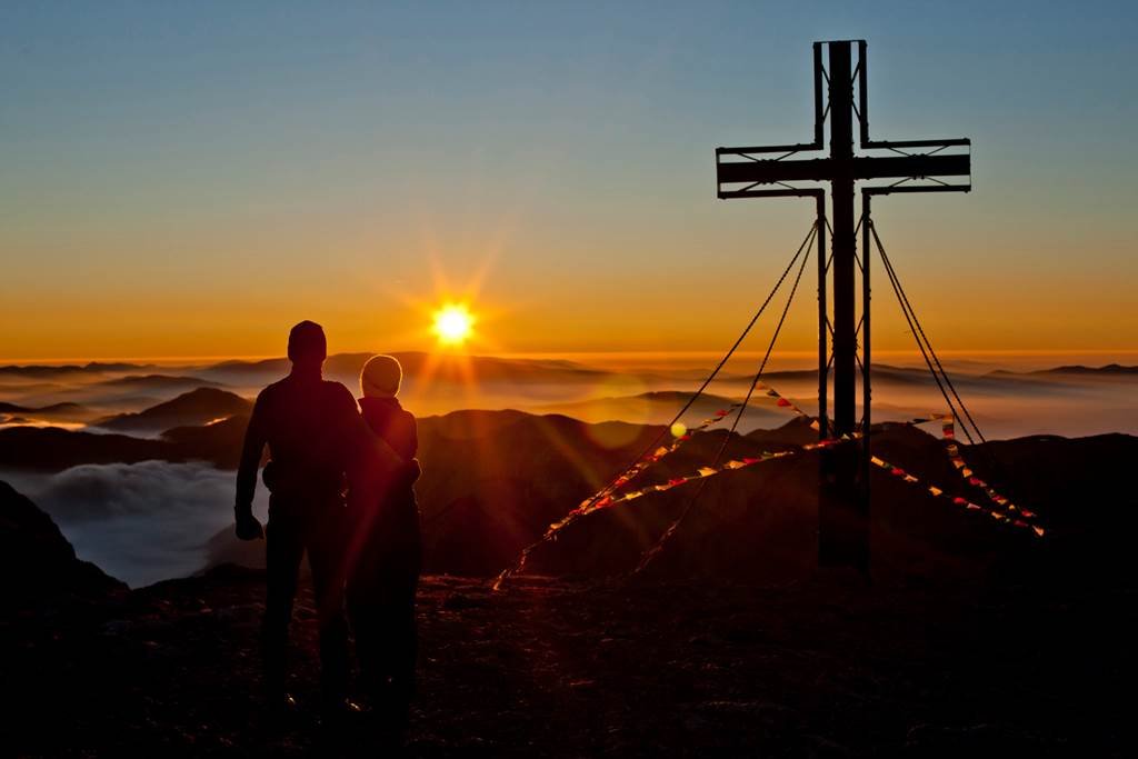 Hochschwab csúcskereszt