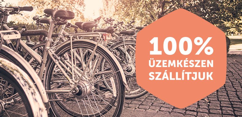 100% üzemkészen szállítjuk Forrás: biciklikk.hu