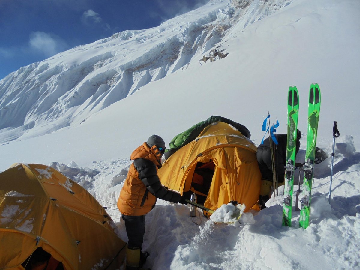 Egyes tábor, 5500 m, Manaszlu Forrás: Wetzl Péter