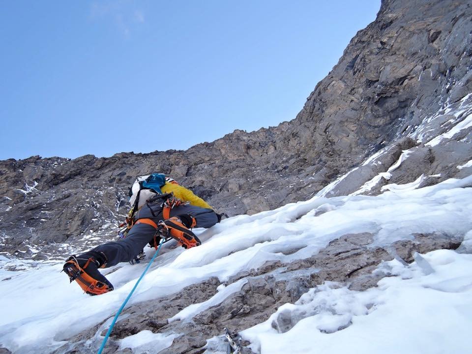 Ueli az Eiger északi falában, Kilian Jornettel