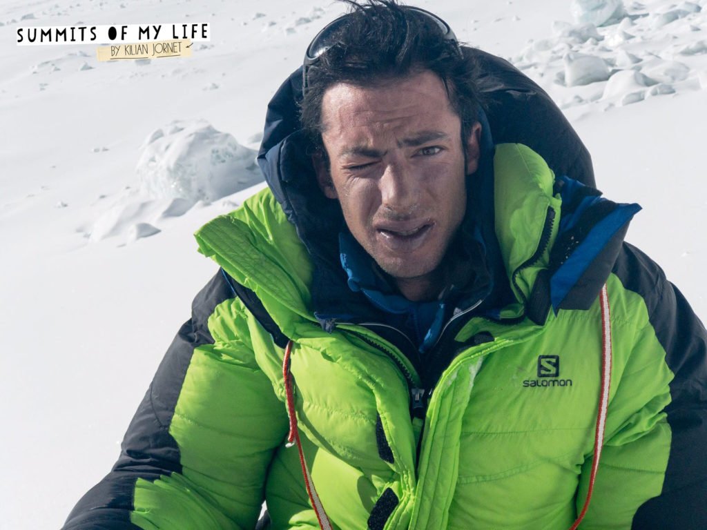 Kilian Jornet az Everest előretolt alaptáborában Forrás: Summits of My Life Facebook