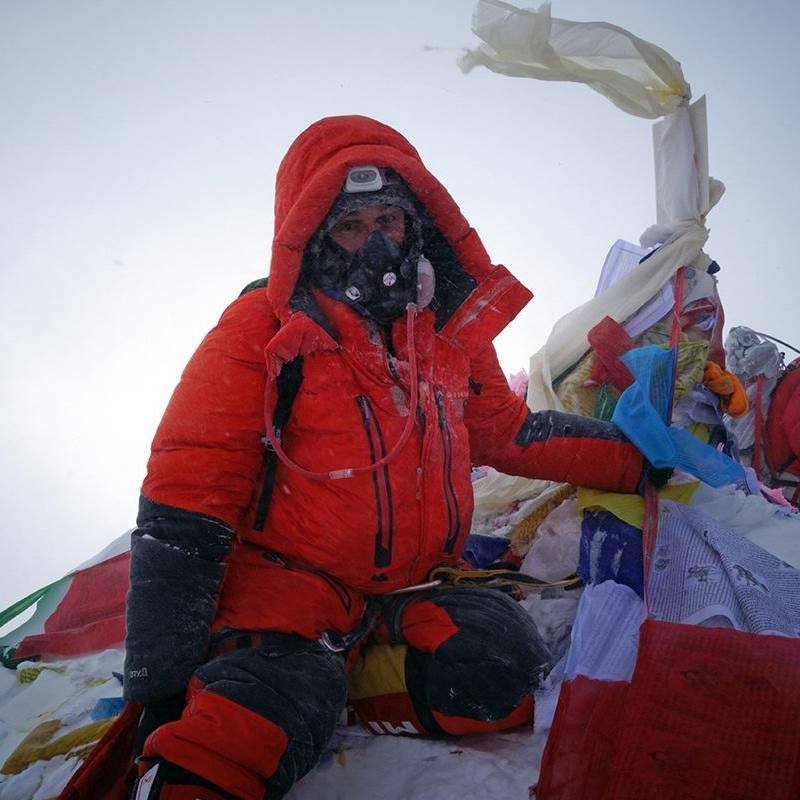 George Kashouh az Everest csúcsán Forrás: George Kashouh